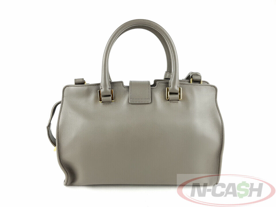 YSL Saint Laurent Gray Cabas Monogram Smooth Calf Bag_pawnshop1