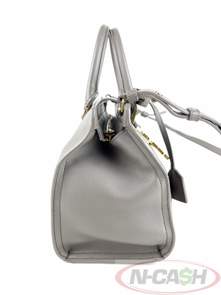YSL Saint Laurent Gray Cabas Monogram Smooth Calf Bag_pawnshop2