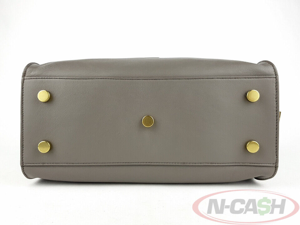 YSL Saint Laurent Gray Cabas Monogram Smooth Calf Bag_pawnshop3