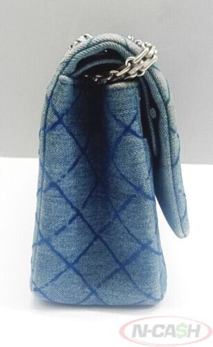 CHANEL Blue Denim 2.55 Reissue 226 Double Flap Bag_pawnshop2