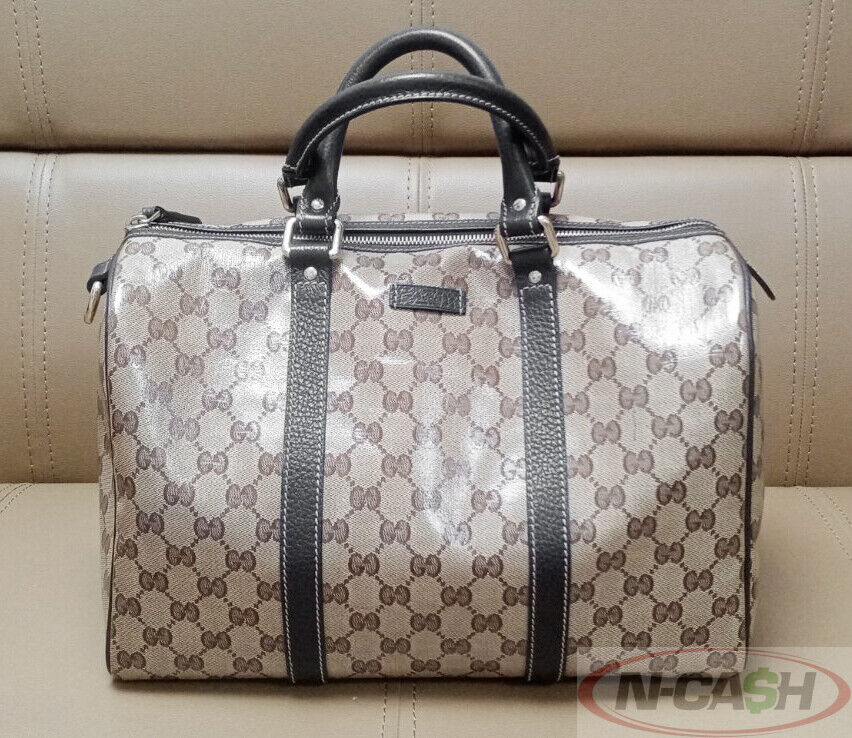 Gucci Boston GG Guccissima Crystal Leather Bag