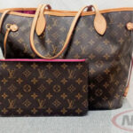 LOUIS VUITTON Neverfull MM Pivoine Tote w Pouch_pawnshop