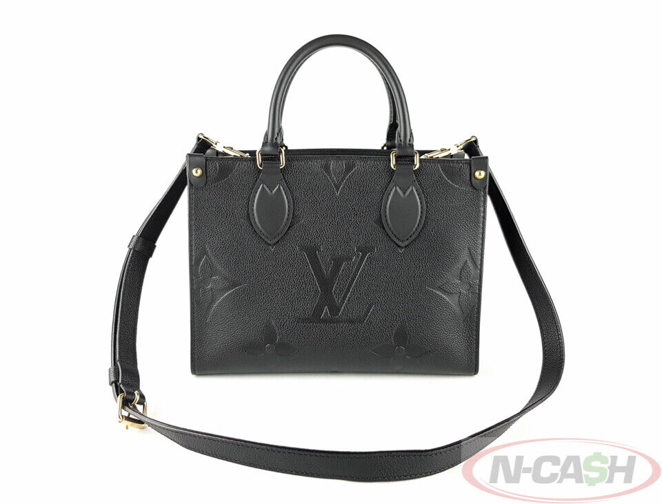 LV On The Go PM Bicolour Monogram Empreinte Black, Luxury, Bags & Wallets on  Carousell