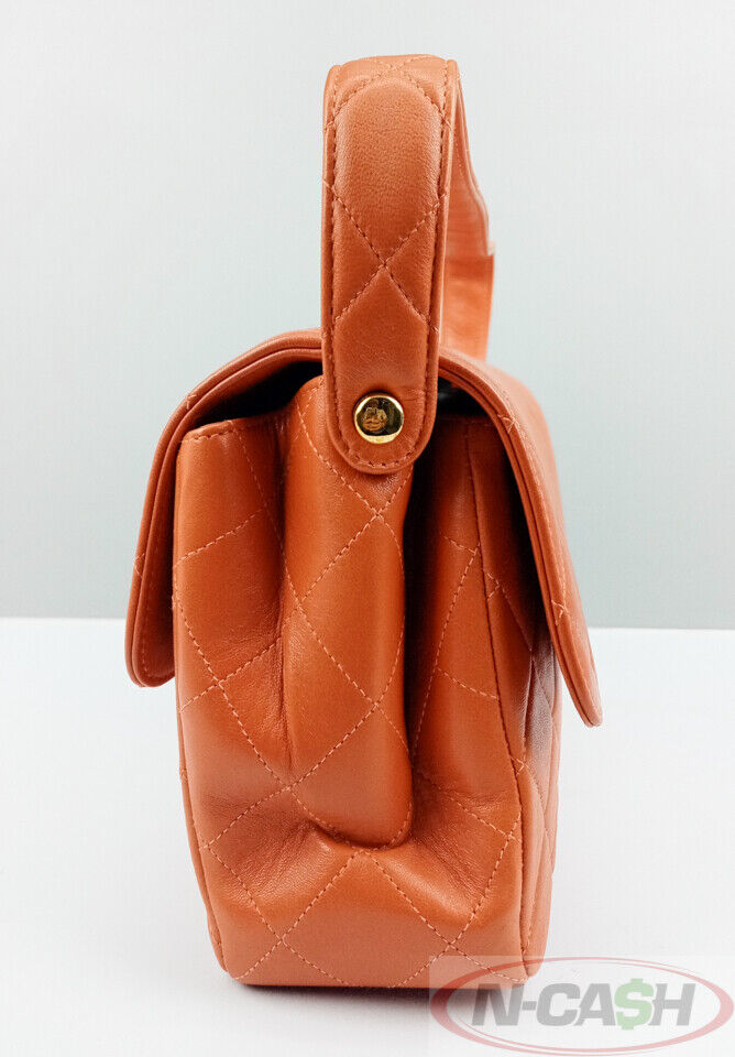 CHANEL Double Side Two Face Lambskin Leather Flap Bag_pawnshop1