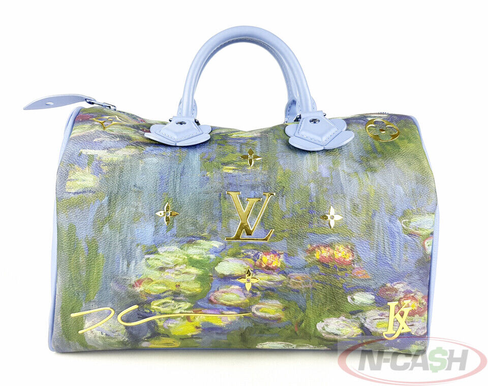 Louis Vuitton Limited Edition Jeff Koons Monet Speedy 30 Bag