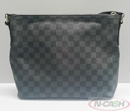 LOUIS VUITTON Mick PM Damier Graphite Messenger Bag Black