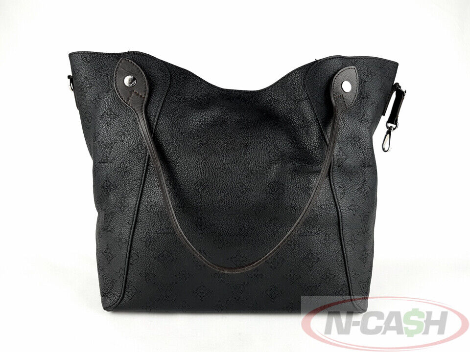 Louis Vuitton Noir Hina MM Mahina Tote N Cash