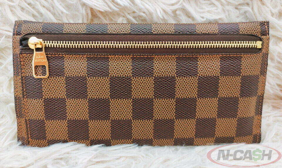 LOUIS VUITTON Origami Damier Ebene Long Wallet_pawnshop1
