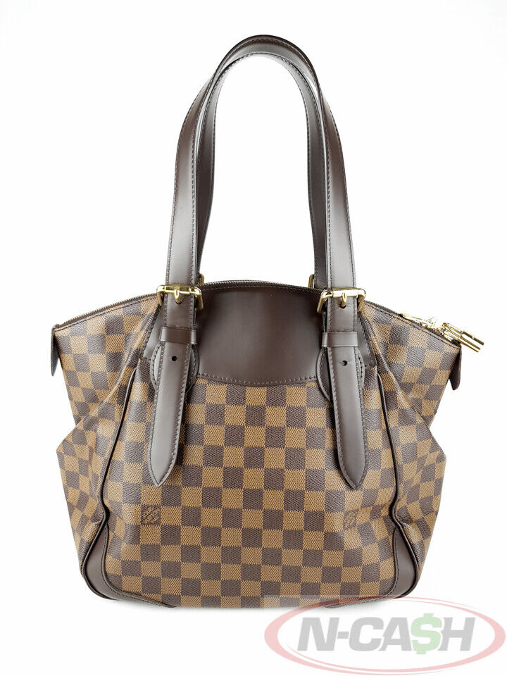 LOUIS VUITTON Verona MM Damier Ebene Shoulder Handbag