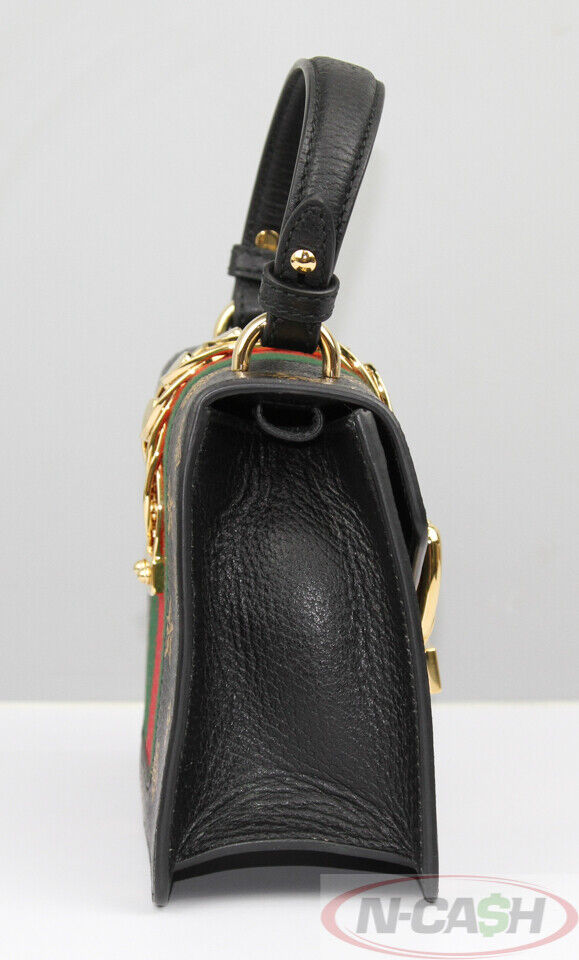 Gucci Sylvie Bee Star Mini Leather Bag - Farfetch