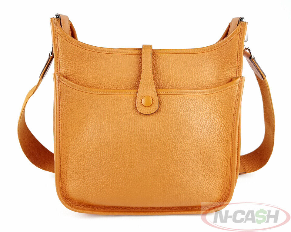 HERMES Evelyne III PM Mango Clemence Crossbody Bag_pawnshop1