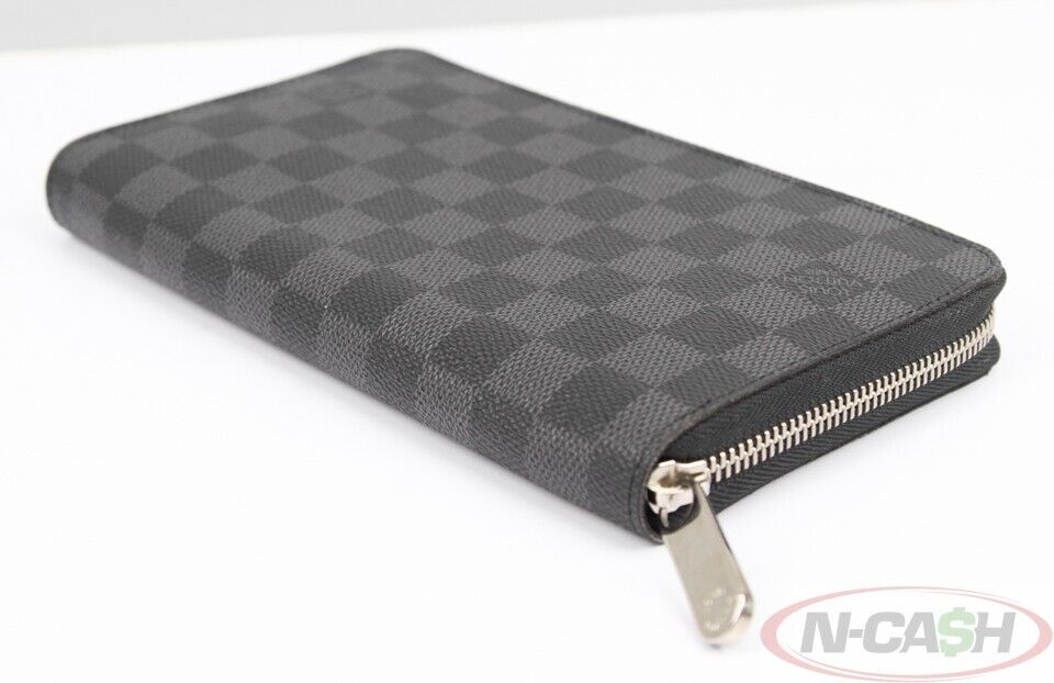LOUIS VUITTON Damier Graphite Zippy Organizer Wallet_pawnshop1