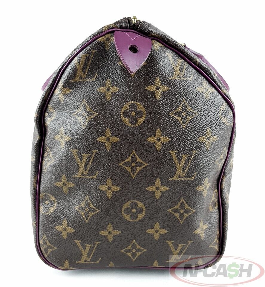 LOUIS VUITTON Monogram Totem Speedy 30 Magenta Bag_pawnshop3