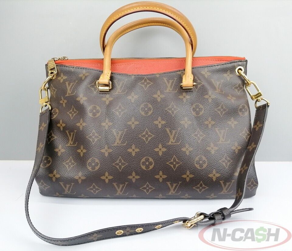 Louis Vuitton Pallas Brown Canvas Tote Bag (Pre-Owned)