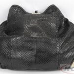 GUCCI Babouska Indy Black Python Leather Hobo Bag_pawnshop1