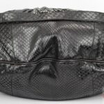 GUCCI Babouska Indy Black Python Leather Hobo Bag_pawnshop3
