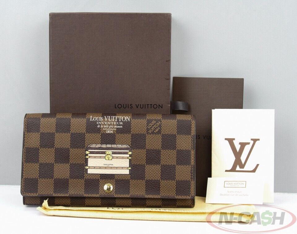 LOUIS VUITTON Inventeur Trunks & Lock Sarah Wallet_pawnshop
