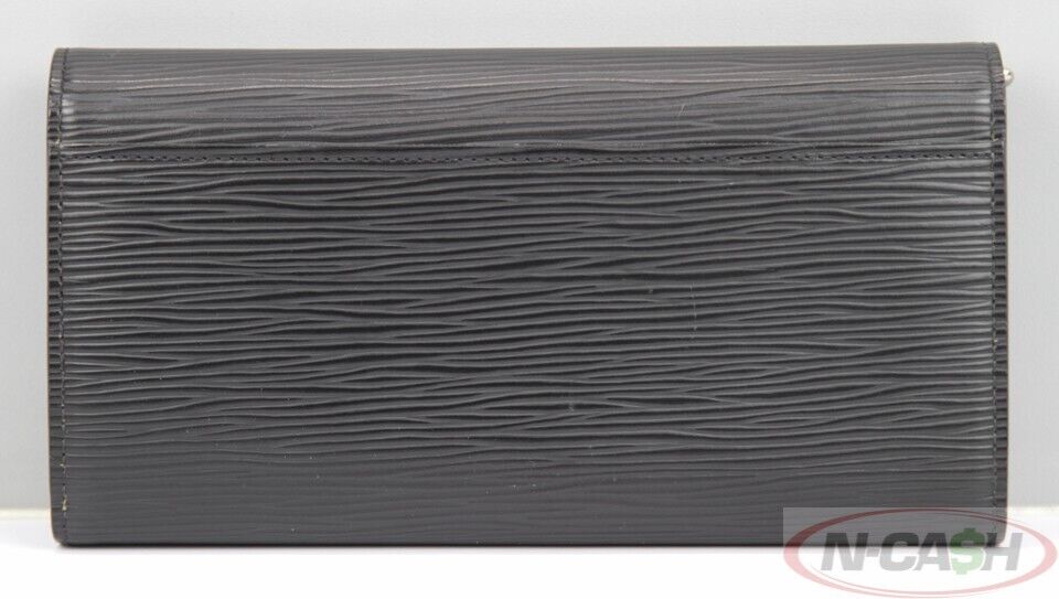 LOUIS VUITTON Sarah NM3 Black Epi Leather Wallet_pawnshop1