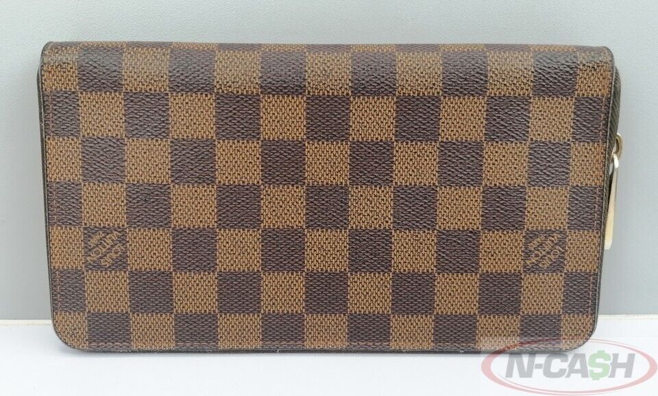 LOUIS VUITTON Zippy Organizer Damier Ebene Wallet_pawnshop1