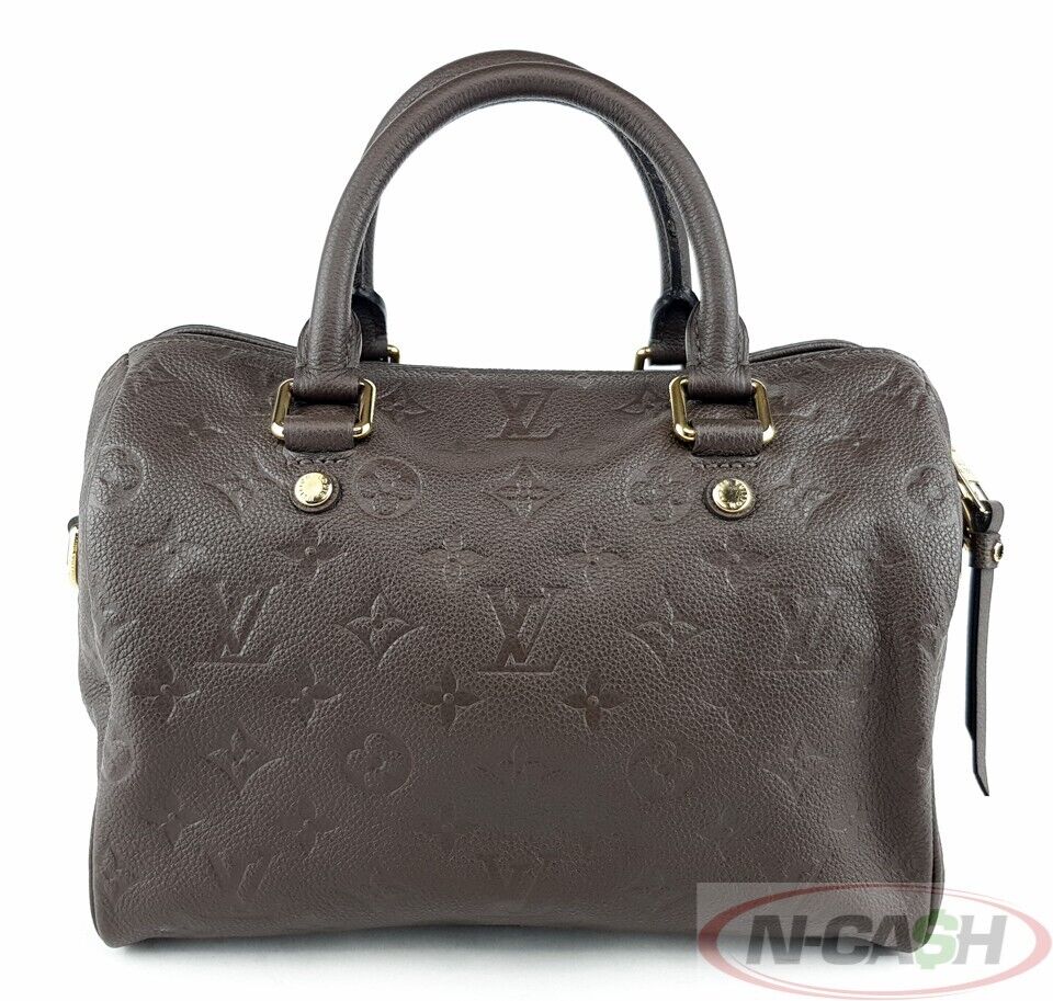 Louis Vuitton Speedy 25 Bandouliere Terre Empreinte Bag N Cash