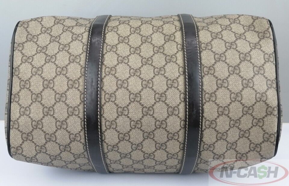 GUCCI BeigeBrown Boston GG Supreme Canvas NCash