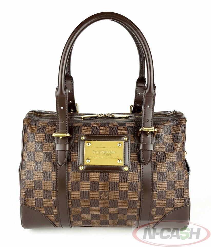 LOUIS VUITTON Berkeley Damier Ebene Canvas Bag_pawnshop