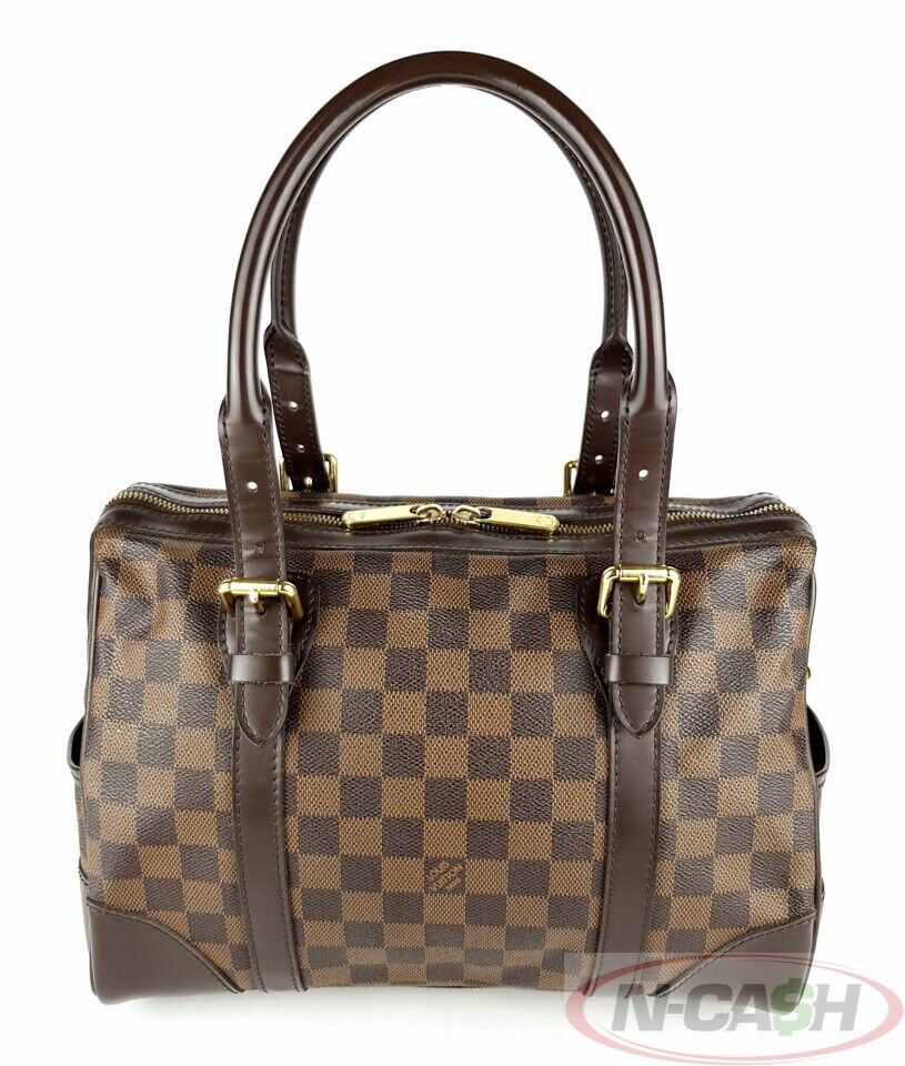 LOUIS VUITTON Berkeley Damier Ebene Canvas Bag_pawnshop1