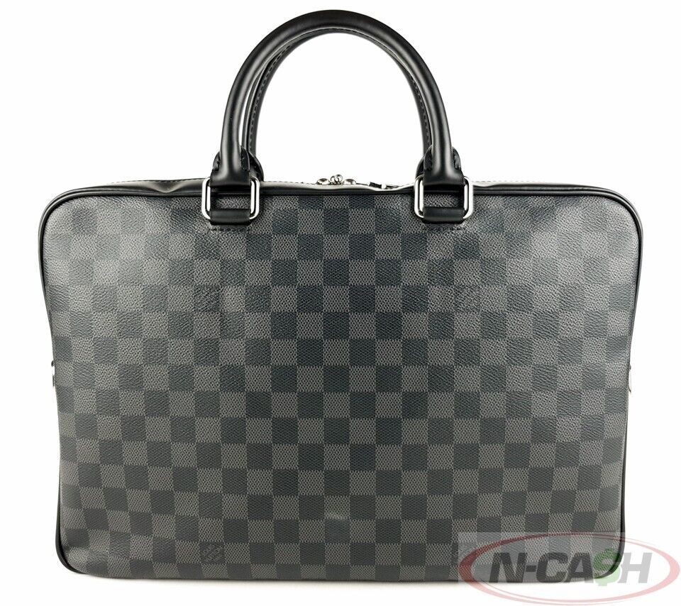 LOUIS VUITTON Damier Graphite MM Porte Document Business Bag_pawnshop1