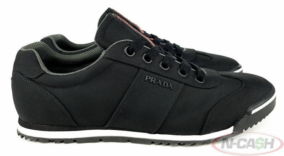 PRADA 4E3235 Nylon Tech Nero US 7 Men's Sneakers_pawnshop2