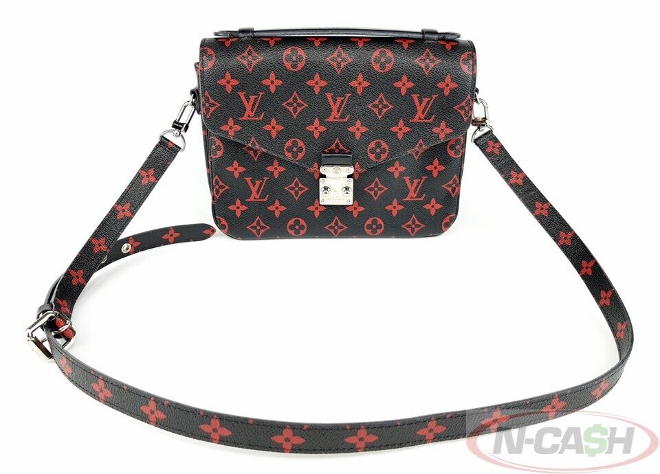 LOUIS VUITTON Ltd Ed Pochette Metis Infrarouge Bag_pawnshop