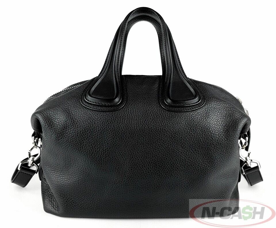 Givenchy Nightingale Medium Black Calf Leather Bag NCash