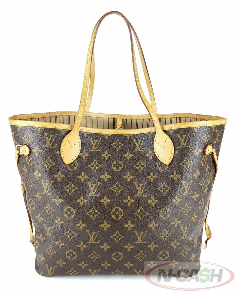 LOUIS VUITTON Neverfull Monogram MM Bag with Pouch_pawnshop1