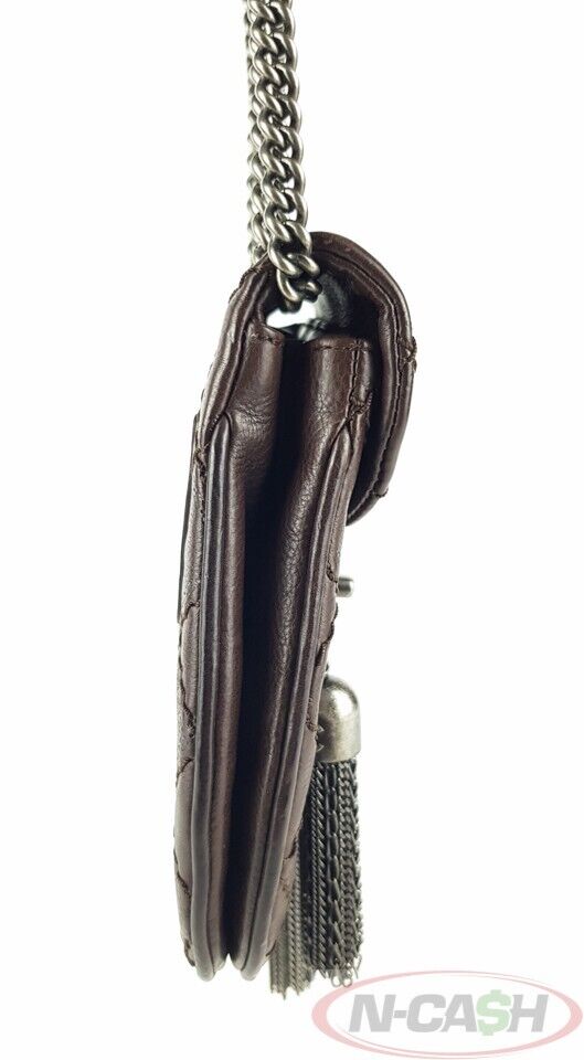 CHANEL 2013 Paris-Edinburgh Burgundy Coco Scottish Sporran Flap Bag_pawnshop2