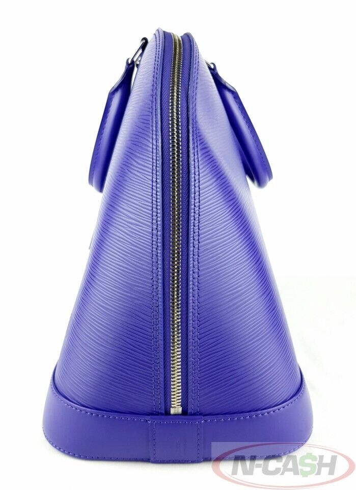 LOUIS VUITTON Alma Blue Epi Leather GM Bag_pawnshop2
