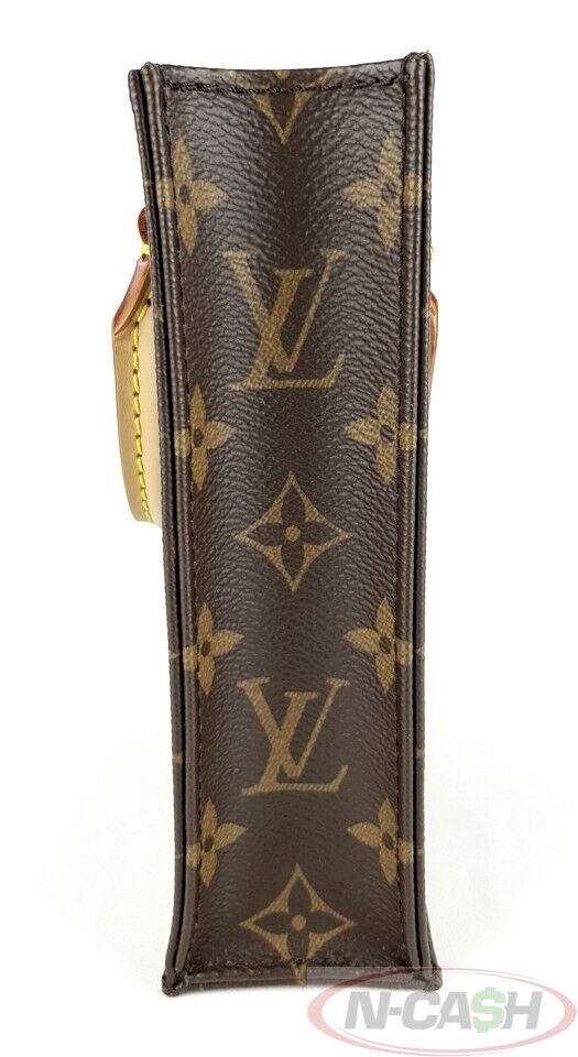 LOUIS VUITTON Petit Sac Plat Monogram Canvas Bag_pawnshop2