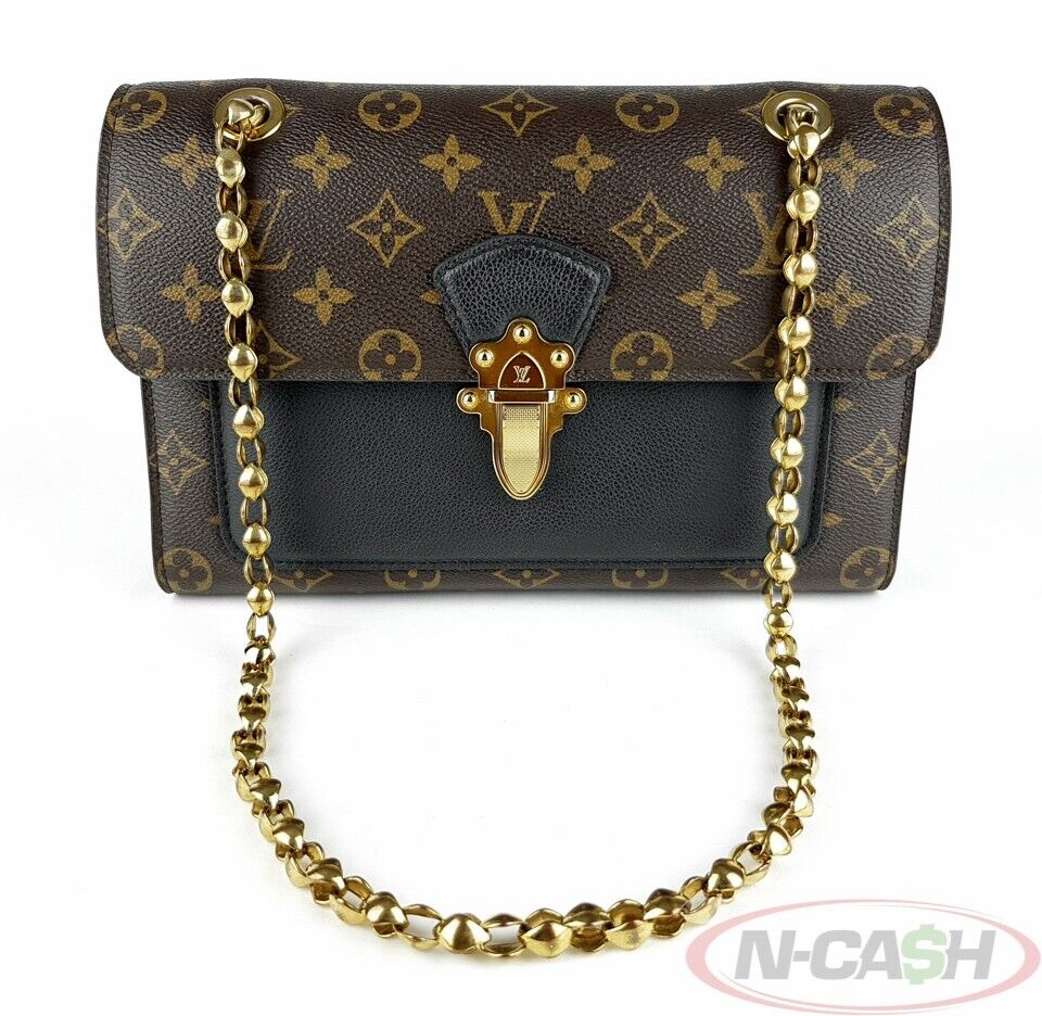 LOUIS VUITTON Victoire Noir Monogram Canvas Bag_pawnshop