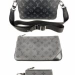 LOUIS VUITTON Monogram Eclipse Reverse Trio Messenger Bag_pawnshop