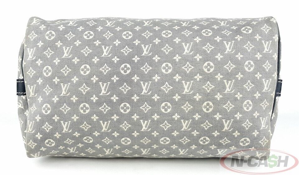 LOUIS VUITTON Speedy 30 Band. Idylle Monogram Encre Blue Bag_pawnshop3