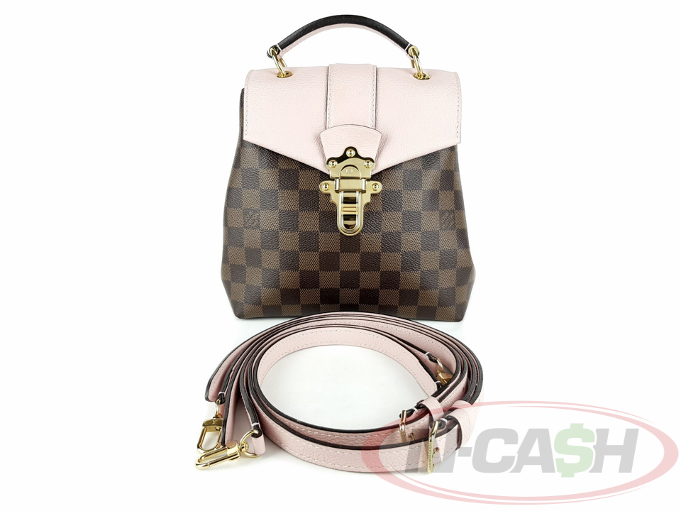 Louis Vuitton Pink Damier Ebene Canvas and Leather Clapton Backpack Louis  Vuitton