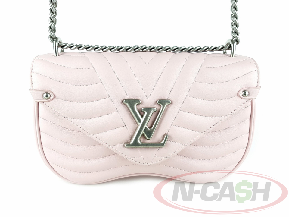 LOUIS VUITTON Pink Leather New Wave Chain Bag_pawnshop1