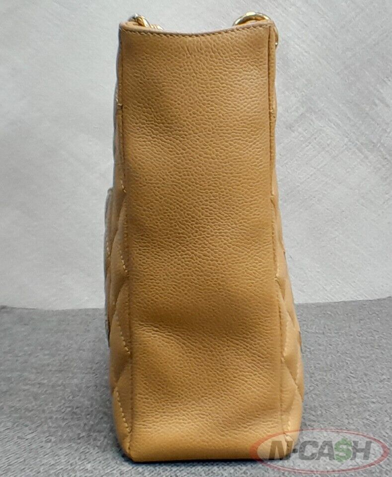 CHANEL GST Caviar Leather Beige Shopping Tote Bag_pawnshop2