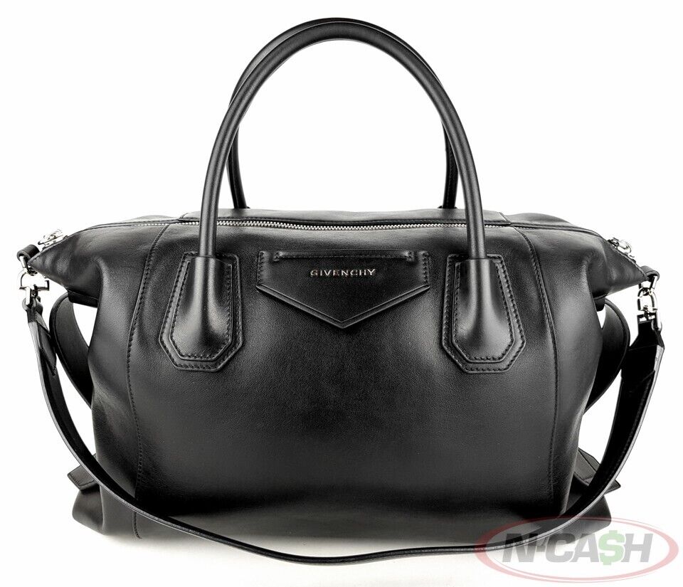 Givenchy Black Soft Antigona Medium Calf Bag NCash