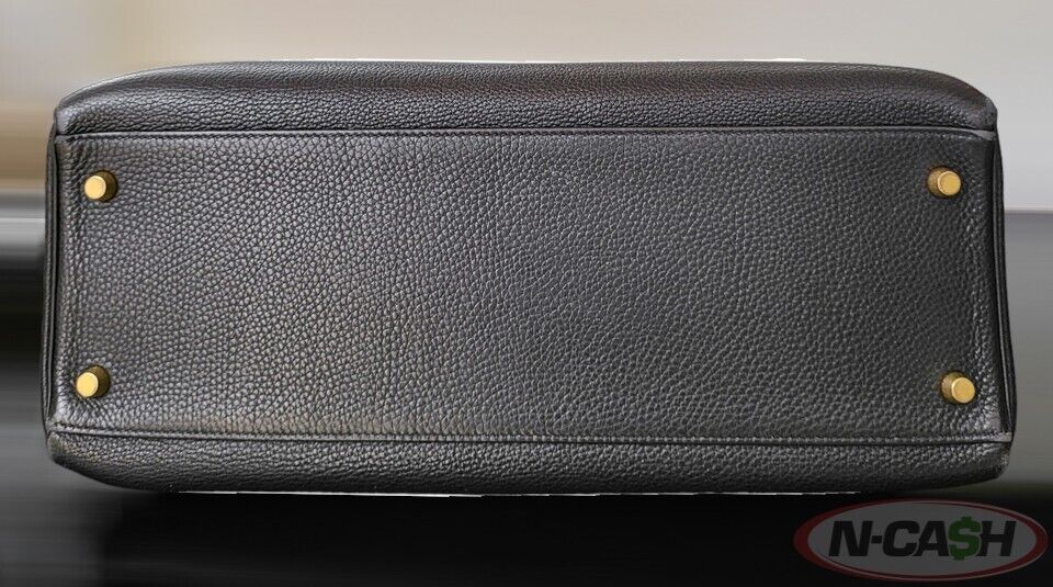 HERMES Kelly Retourne 35cm Black Togo Leather GHW Bag_pawnshop3