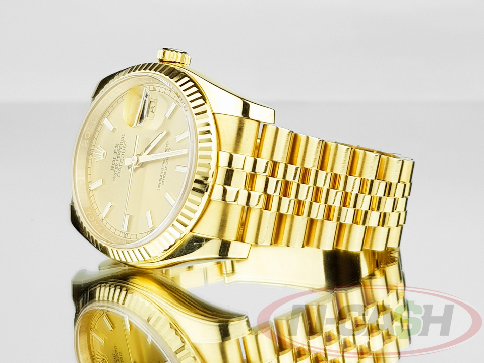 Rolex Datejust 36 Super Jubilee 18K Solid Gold_pawnshop1