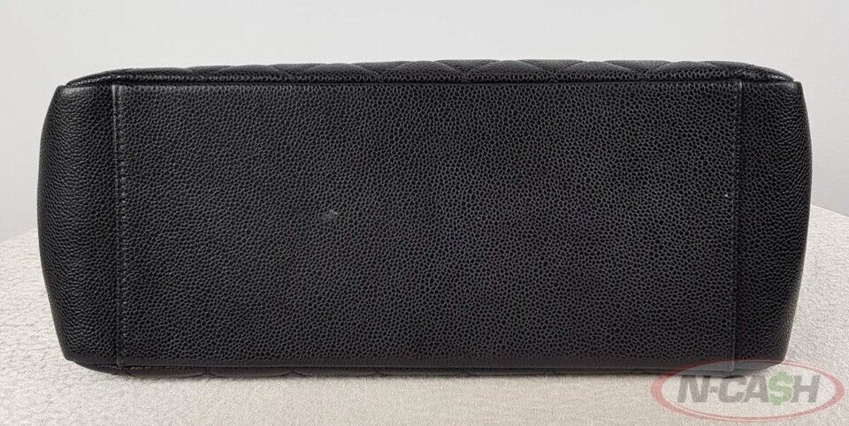 CHANEL Black GST Caviar Leather Shopping Tote Bag_pawnshop3