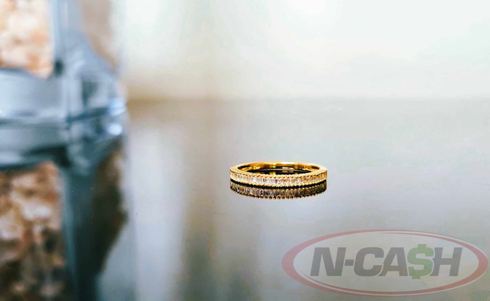 Half pawn gold shop ring