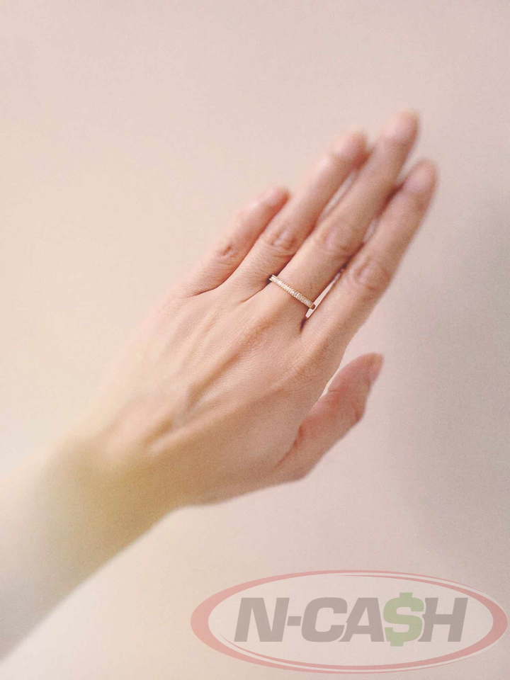 Half pawn gold shop ring