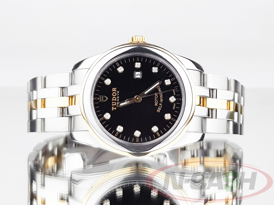 Tudor Glamour Date 31mm Steel Gold Diamond_pawnshop