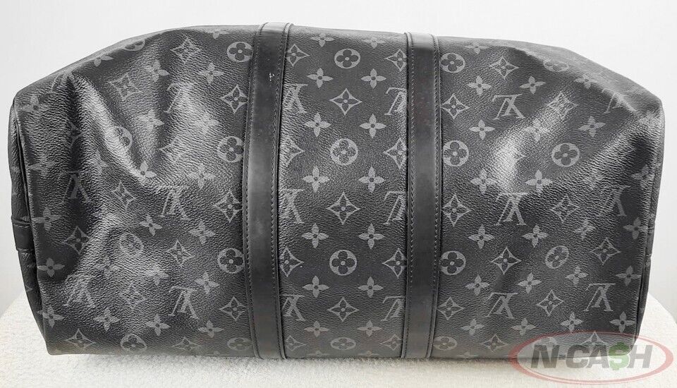 LOUIS VUITTON Keepall Bandouliere 45 Monogram Eclipse Bag_pawnshop3