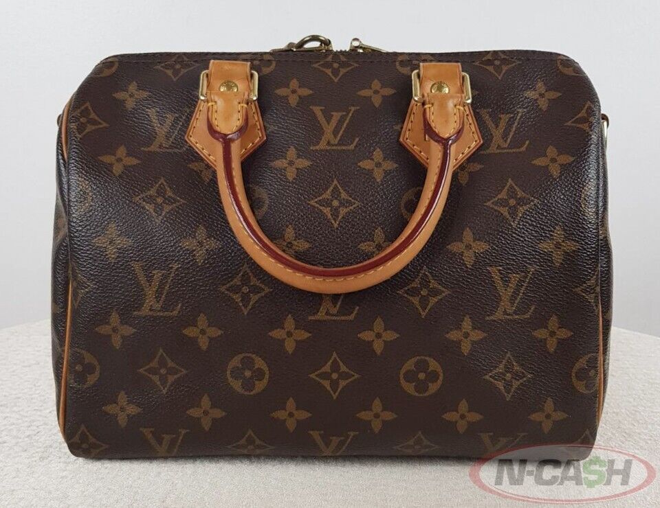LOUIS VUITTON Speedy 25 Bandouliere Monogram Canvas Bag_pawnshop1